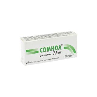 СОМНОЛ 7.5мг N20 таб п.о. - Добрая аптека