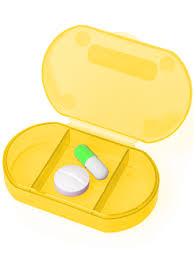 ТАБЛЕТНИЦА ПИЛЮЛЯ МИНИ ЖЕЛТАЯ - Добрая аптека