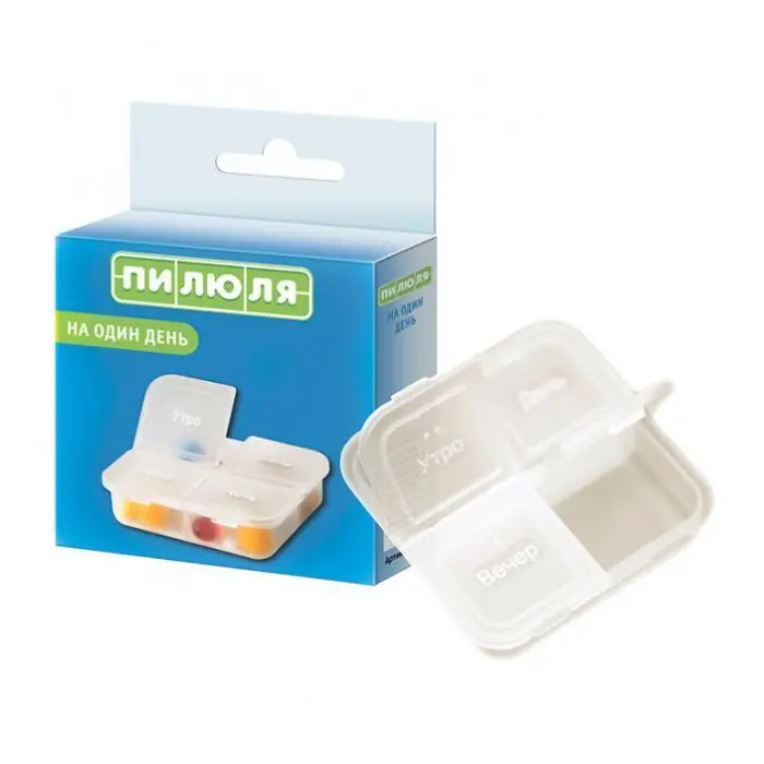 ТАБЛЕТНИЦА-КОНТЕЙНЕР ПИЛЮЛЯ НА 1 ДЕНЬ ТАБЛЕТНИЦА-КОНТЕЙНЕР ПИЛЮЛЯ НА 1 ДЕНЬ - Добрая аптека