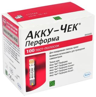 ТЕСТ-ПОЛОСКИ АККУ-ЧЕК ПЕРФОРМА N100 - Добрая аптека