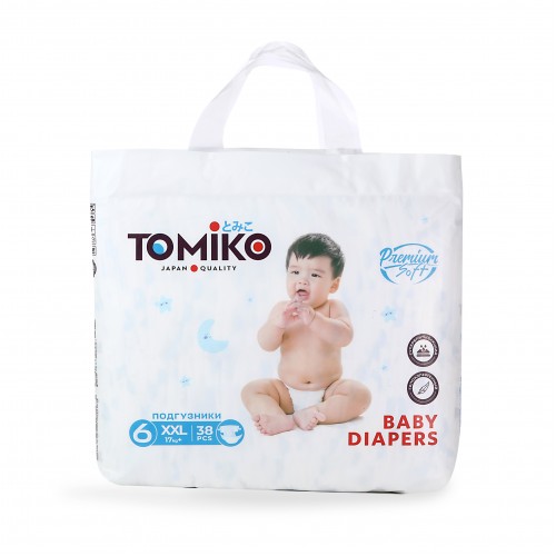 TOMIKO ПОДГУЗНИКИ ДЛЯ ДЕТЕЙ N38 XXL (17+кг) TOMIKO ПОДГУЗНИКИ ДЛЯ ДЕТЕЙ N38 XXL (17+кг) - Добрая аптека