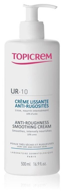 TOPICREM УР-10 КРЕМ СМЯГЧАЮЩИЙ 500МЛ ДЛЯ ОГРУБЕВШЕЙ КОЖИ - Добрая аптека