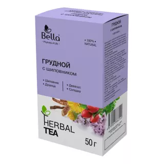ФИТОЧАЙ ГРУДНОЙ СБОР С ШИПОВНИКОМ 50г сыр раст - Добрая аптека