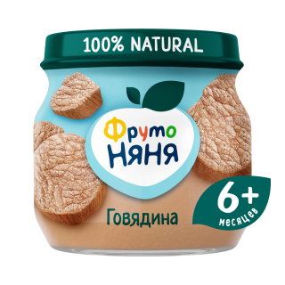 ФРУТОНЯНЯ ПЮРЕ 80г ГОВЯДИНА - Добрая аптека