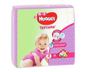 HUGGIES ТРУСИКИ ДЛЯ ДЕВОЧЕК 3(4-9кг) N19 HUGGIES ТРУСИКИ ДЛЯ ДЕВОЧЕК 3(4-9кг) N19 - Добрая аптека