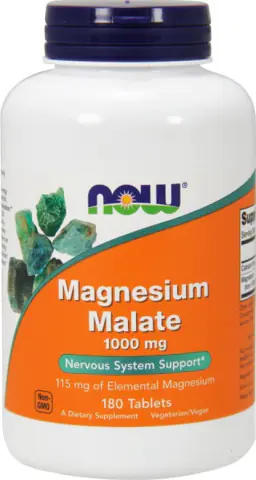 NOW МАГНИЯ МАЛАТ 115мг N180 таб - Добрая аптека
