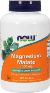 NOW МАГНИЯ МАЛАТ 115мг N180 таб - Добрая аптека