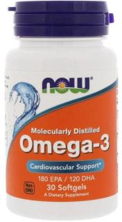 NOW ОМЕГА-3 1000мг N30 капс - Добрая аптека