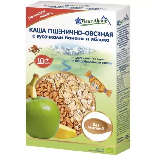 FLEUR ALPINE КАША МОЛОЧНАЯ ОРГАНИК ГРЕЧНЕВАЯ С ЯБЛОКОМ - Добрая аптека