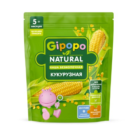 GIPOPO Каша сухая безмолочная Кукурузная 180г - Добрая аптека