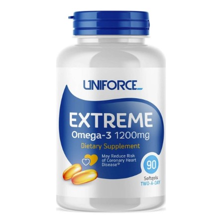 UNIFORCE ЭКСТРИМ ОМЕГА-3 1200МГ N90 капс UNIFORCE ЭКСТРИМ ОМЕГА-3 1200МГ N90 капс - Добрая аптека