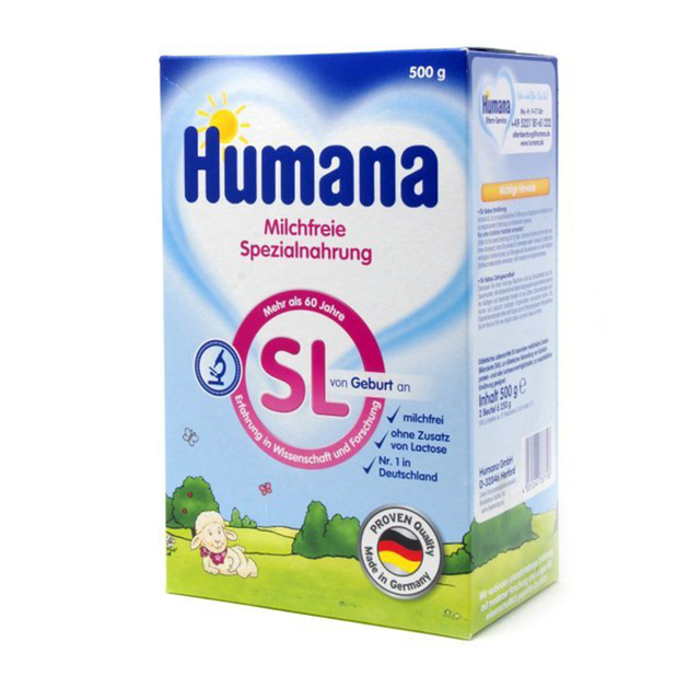 HUMANA SL смесь на основе изолята соевого белка с рожд. 500г - Добрая аптека