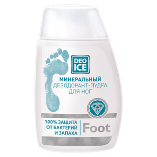Дезодорант минеральный пудра для ног DEOICE FOOT 50 г. - Добрая аптека