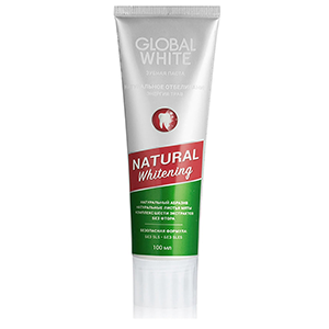 Global white зубная паста Натуральное отбелив Энергия трав 100мл - Добрая аптека
