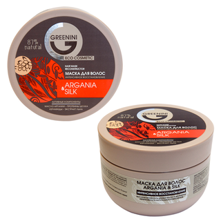 Greenini Маска для волос Интенсивное восстановление Argania+Silk 200 мл REL1 - Добрая аптека