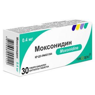 МОКСОНИДИН-ЛФ 0.4мг N30 таб п.п.о. - Добрая аптека