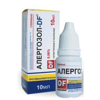 АЛЕРГОЗОЛ-DF 0.06% 10мл капли глаз и назал - Добрая аптека