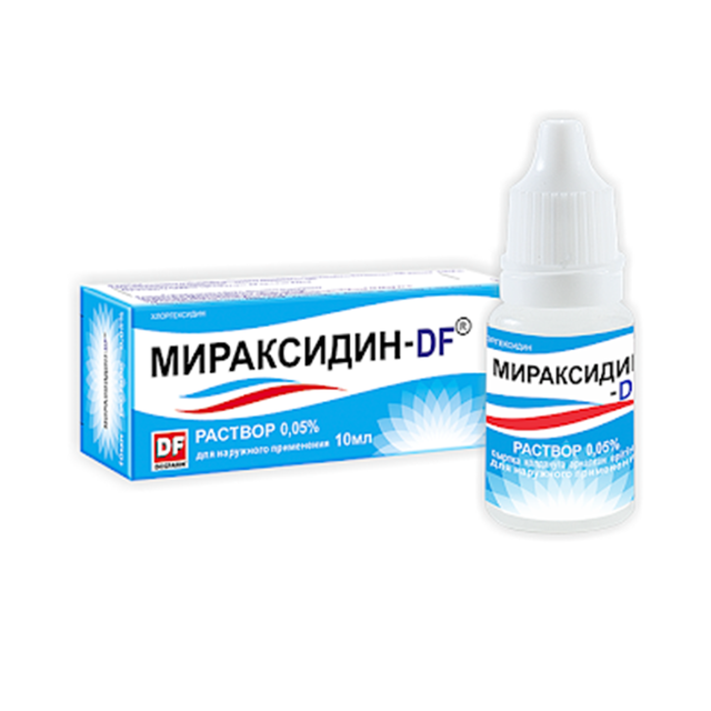 Мираксидин-DF р-р д/наружн. прим. 0,05% 10мл - Добрая аптека