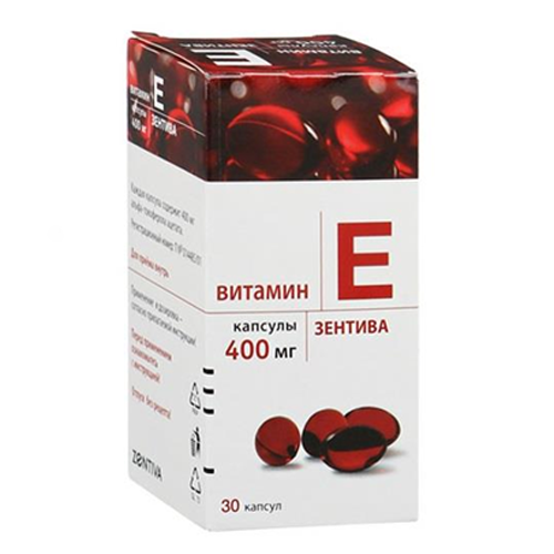 Витамин Е 400мг капс №30 Зентива - Добрая аптека