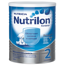 Nutrilon Комфорт 2 смесь сухая молочная 400гр ж/б - Добрая аптека
