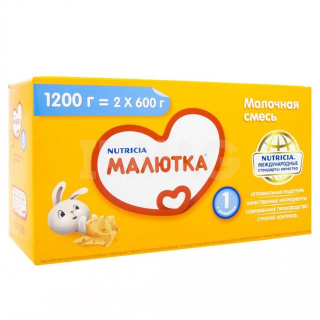 МАЛЮТКА-1 СМЕСЬ МОЛОЧНАЯ 1200г 0мес+ - Добрая аптека