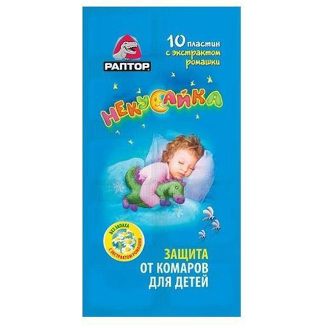 РАПТОР НЕКУСАЙКА Пластины от комаров для детей в мини-прил REL1 - Добрая аптека