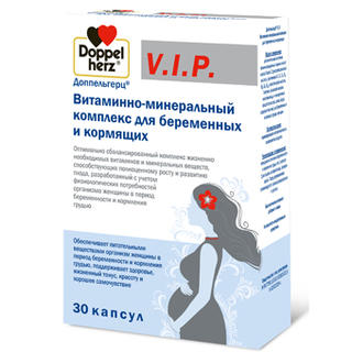 Доппельгерц V.I.P Витаминно-минеральный комплекс для беременных и кормящих капс №30 - Добрая аптека